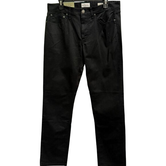 Mens Slim Fit Jeans Goodfellow & Co Ebony Black 34 x 32 Flat Front 5 Pocket NEW - Picture 1 of 7